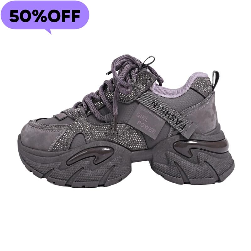 20262 Women's versatile sneakers with plateaus, casual sports shoes with rise, fashionable shoes for outdoor activities