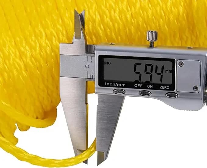Goture 100FT Corda in nylon per barca 1/4" Linea galleggiante intrecciata in PE resistente per uso marino/campeggio Multifunzionale antiscivolo e nodo facile
