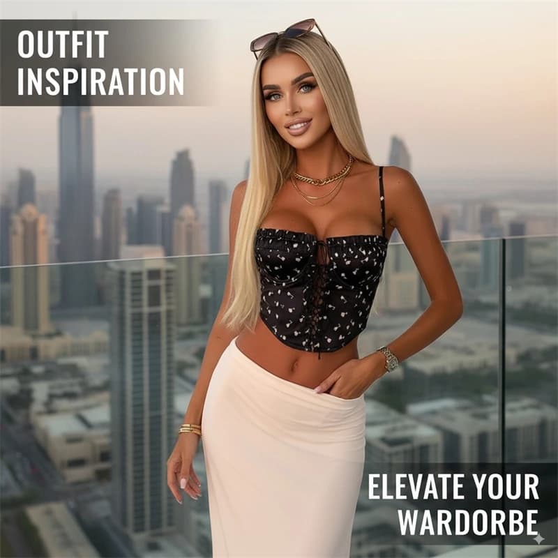 Sexy short top with polka dots for women without back slim fit party vest 2025 Y2K Clubwear blouse