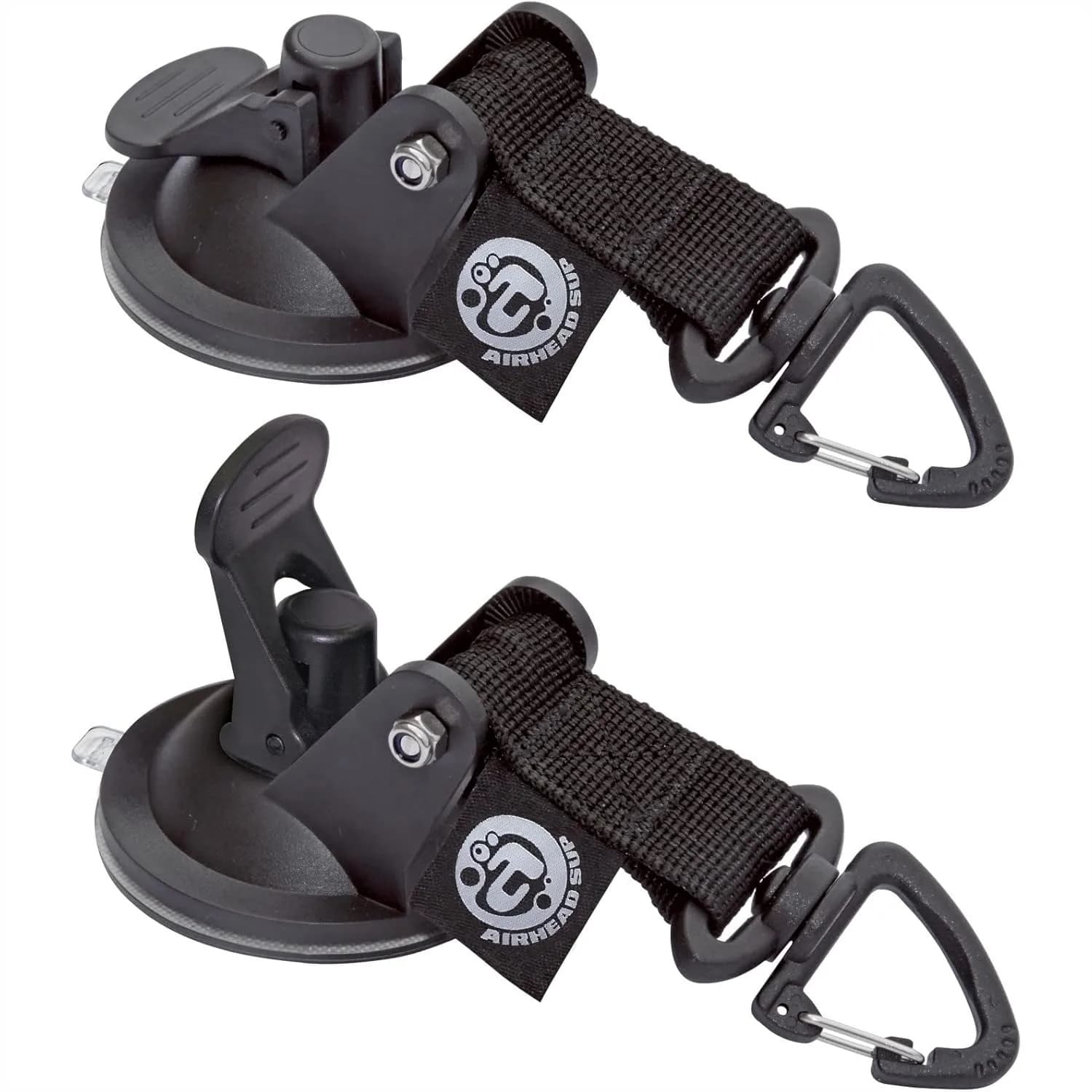 Fissaggi a ventosa per kayak, SUP, barche, auto, camper, con cinghie resistenti e ganci a molla, confezione da 2