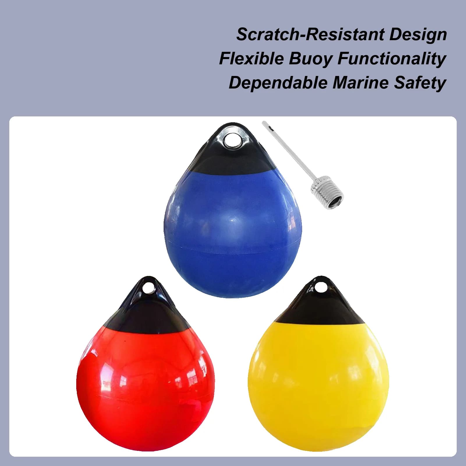 Boa per barche rotonda Ancoraggio Boa galleggiante Sfera di ormeggio Dispositivi di galleggiamento di sicurezza marina anti-collisione per barche a motore Yacht