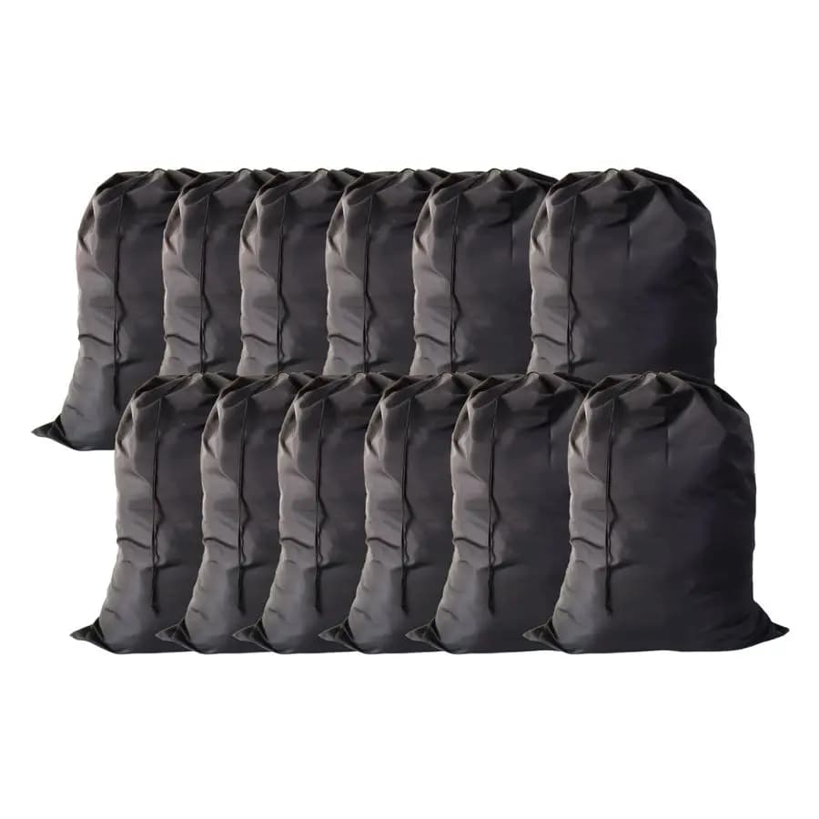 Set of 12 Large Bags for Bucato, Travel Bags with Closure in Coulisse, 30x40, for Students, Sleepers and Apartments