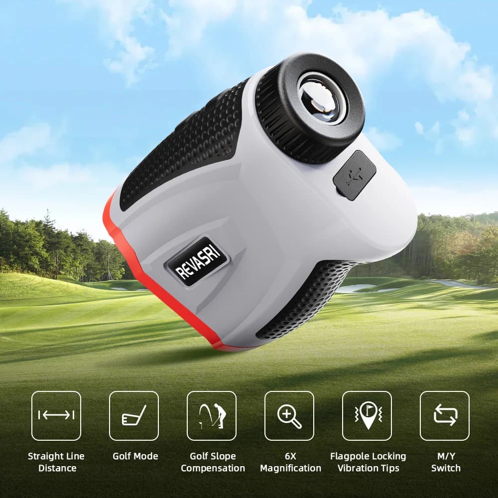 1090Yards Laser Range Finder For Golf, Golf Rangefinder With Flag Lock Vibration Slope Compensation And Magnet USB-C Charge