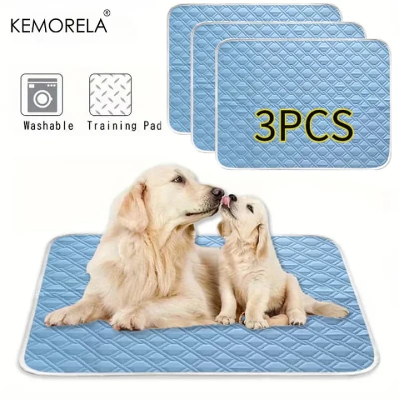 KEMORELA 3PCS Summer Dog Cool Mat New Upgraded Ice Cooling Experience Washable and Breathable Pet Cooling Pad All Season Pet