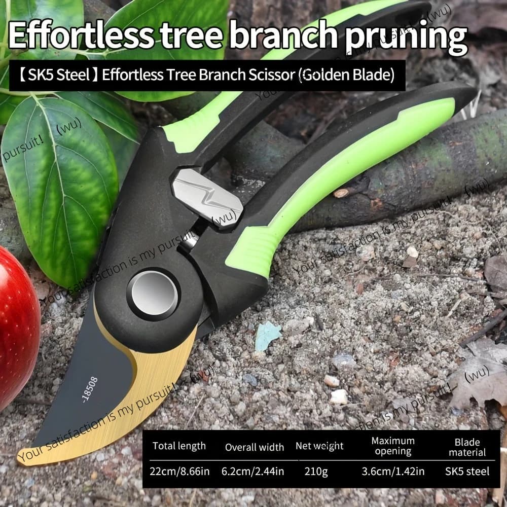 Industrial Grade Pruning Shears Are Labor-Saving Gardening Tools With Sharp, Durable, And Non Slip Scissors