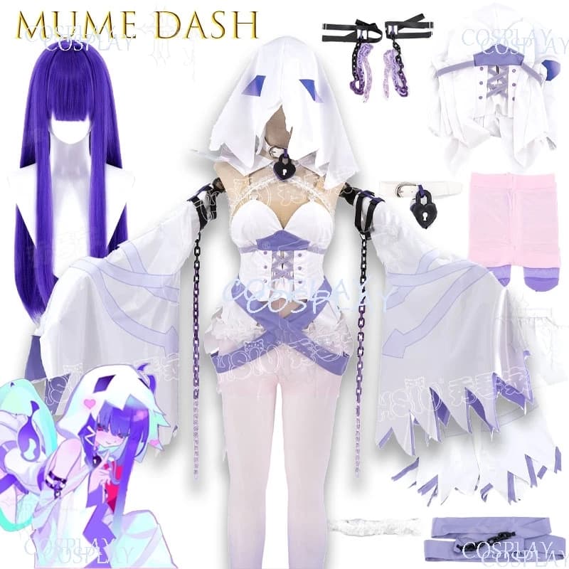 Game Mume Dash Ghost Marija Cosplay Outfit Full Set For Anime Convention Gathering Character Shooting Role Playing Costume party