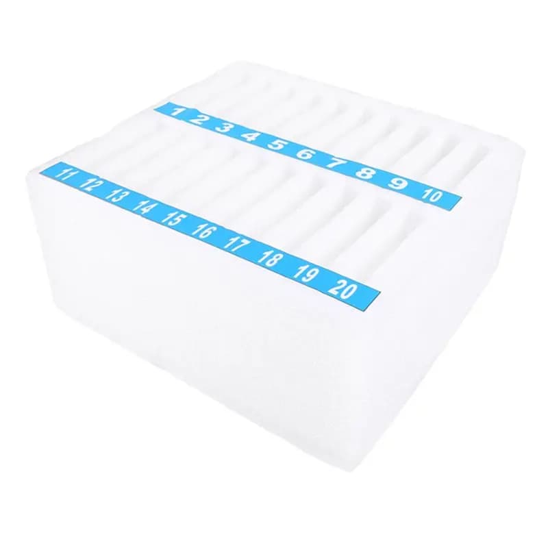 M11K-20 Grids Mobile Phone Storage Box Soft Foam Organizer For Classroom Meeting Room Desk Phone Management Box