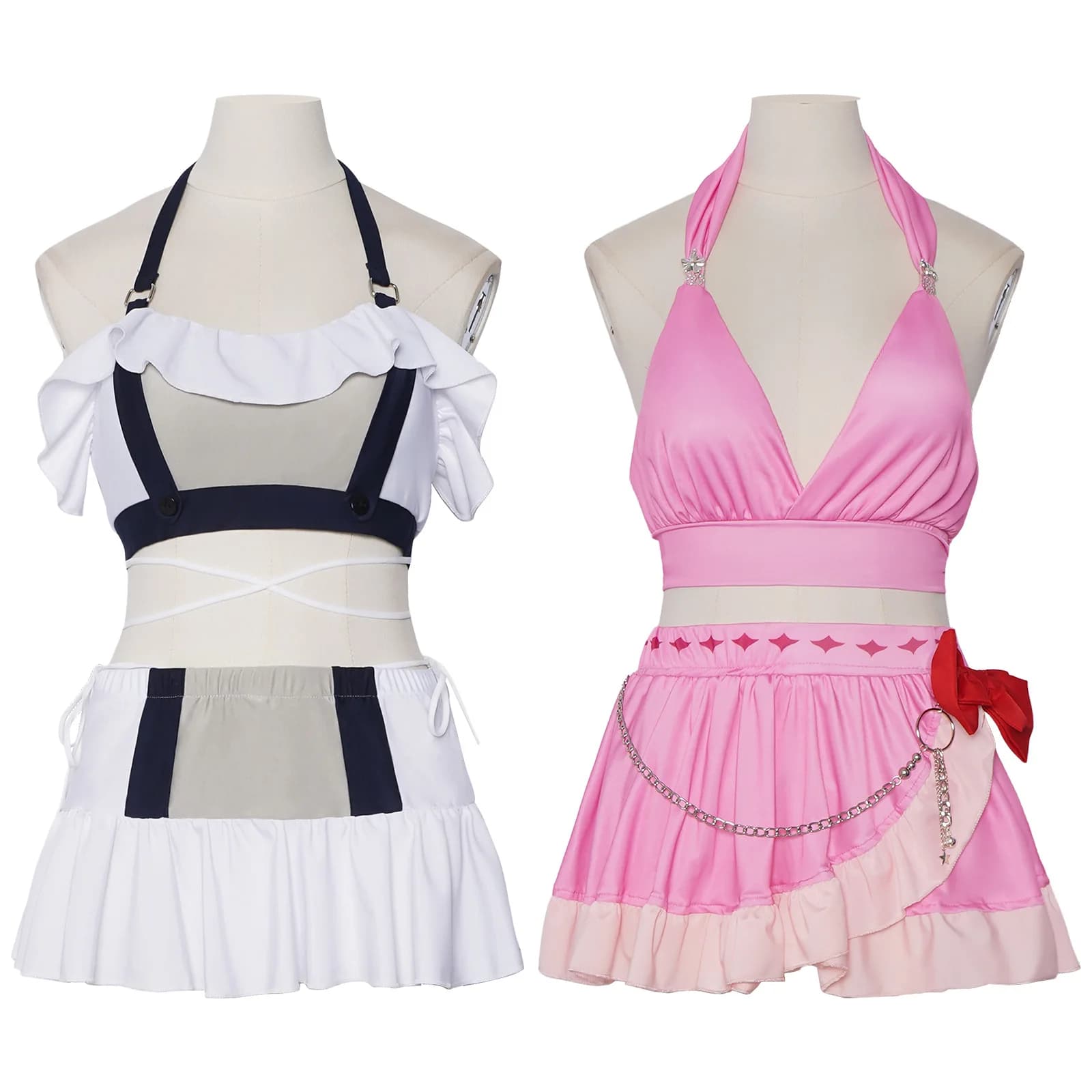 Tifa Lockhart Cosplay Costumes Aerith Swimsuit Anime Final Fantasy VII Role Play Halloween Carnival Dressing For Women