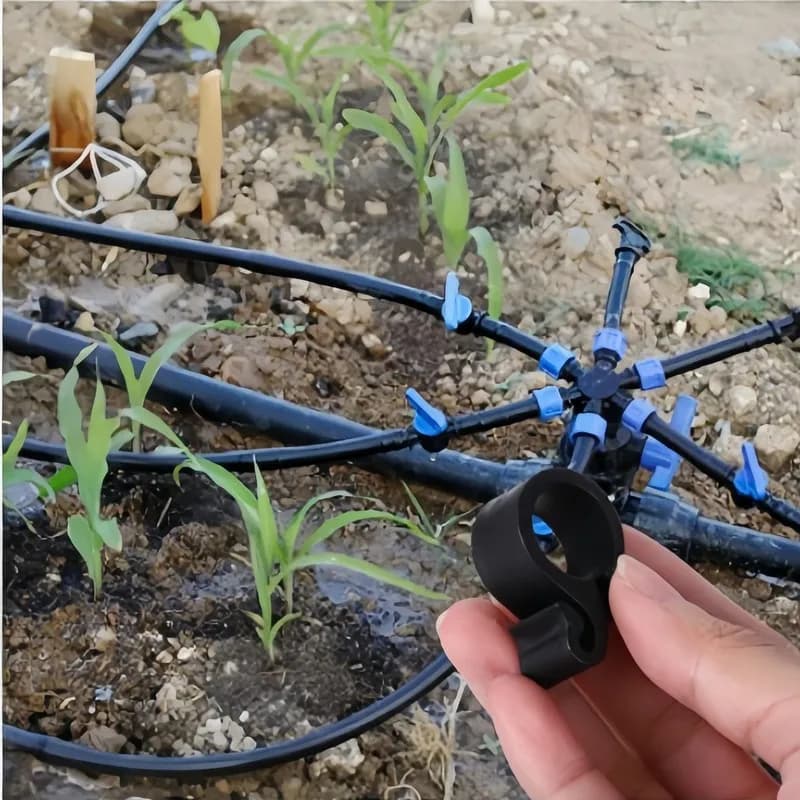 28 pcs 20mm S Type Pipe Clips, Sturdy and Easy to Install, for Securing Garden Hoses and Farm Pipes, Durable and Practical