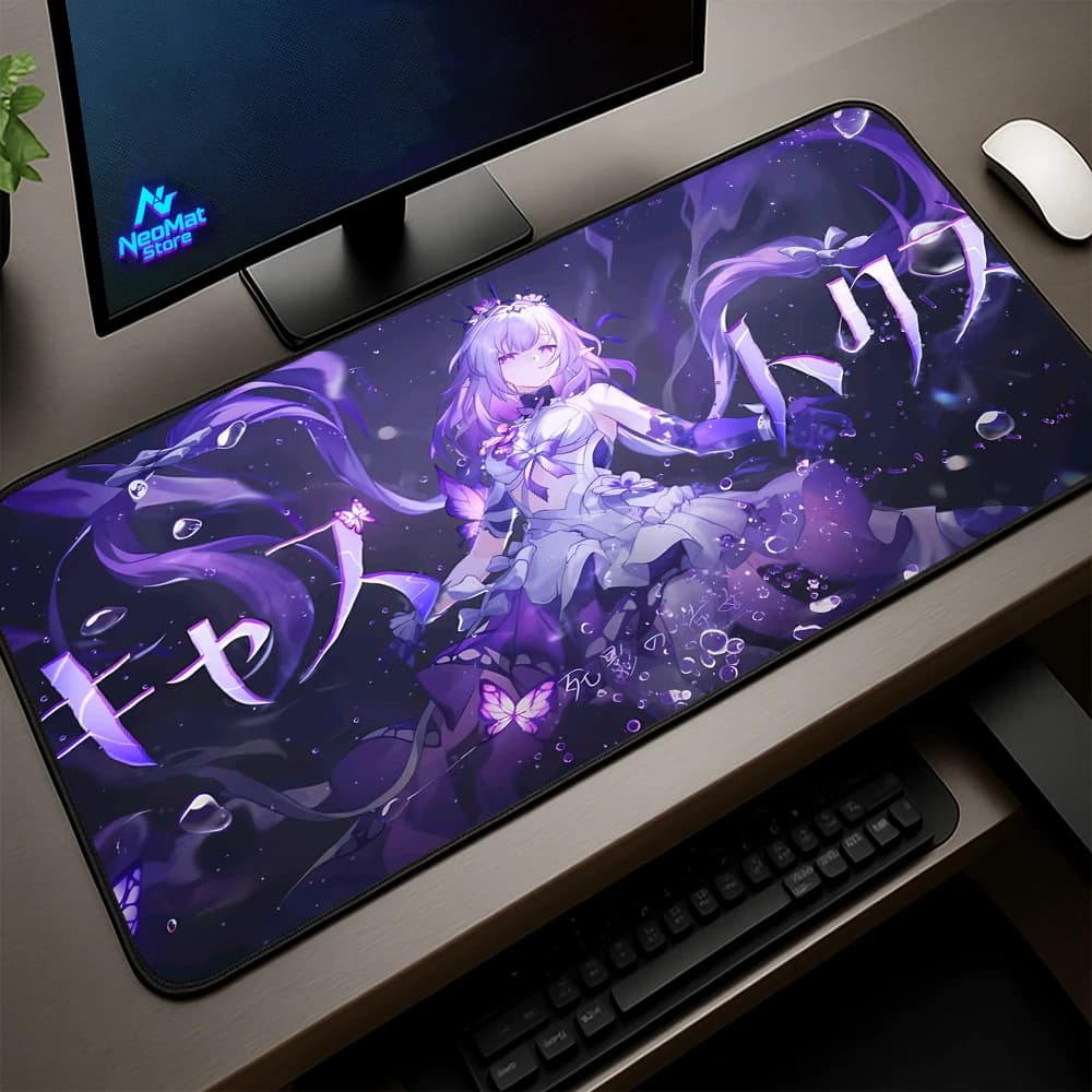 Tappetino da Scrivania Star Rail, Decorazioni per la Stanza, Tappeto Grande Esteso, Tappetino per Mouse e Tastiera, Tappetino per Computer 800x300, Accessori per PC Gaming