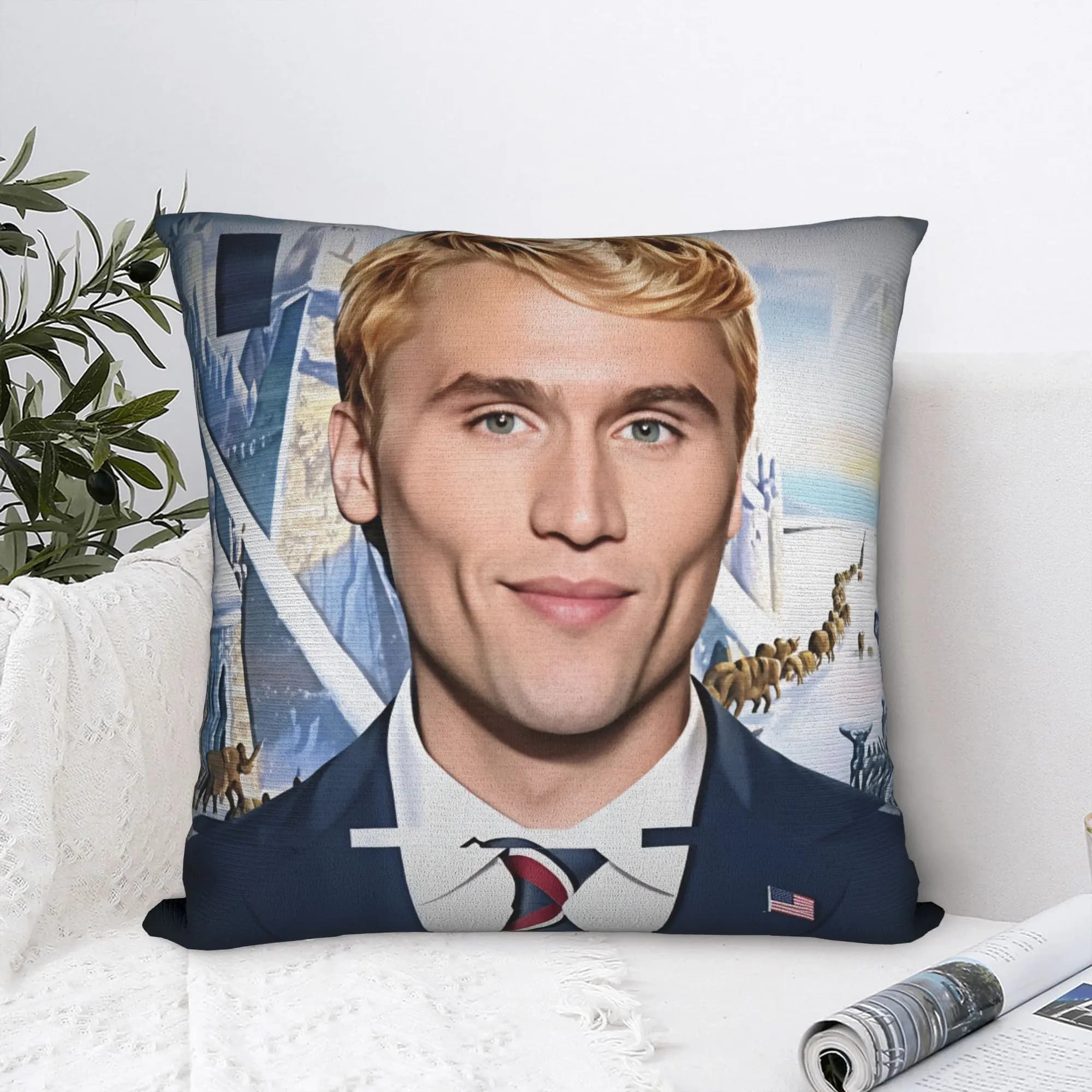 Fodera per cuscino Charlie Kirk, fodera per cuscino divertente, fodere per cuscino morbide per la decorazione della casa e del divano