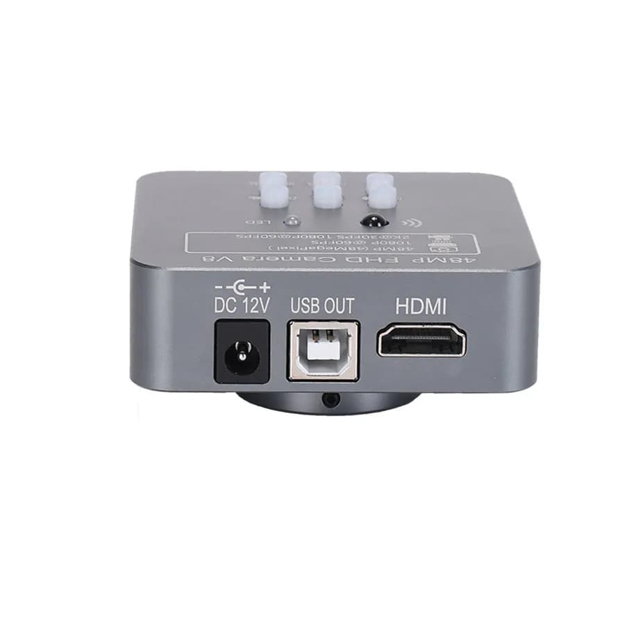 FHD 48MP HD-MI USB Industriale Elettronico Digitale Video Microscopio Fotocamera 180X C Obiettivo di Montaggio Per Il Telefono PCB di Saldatura