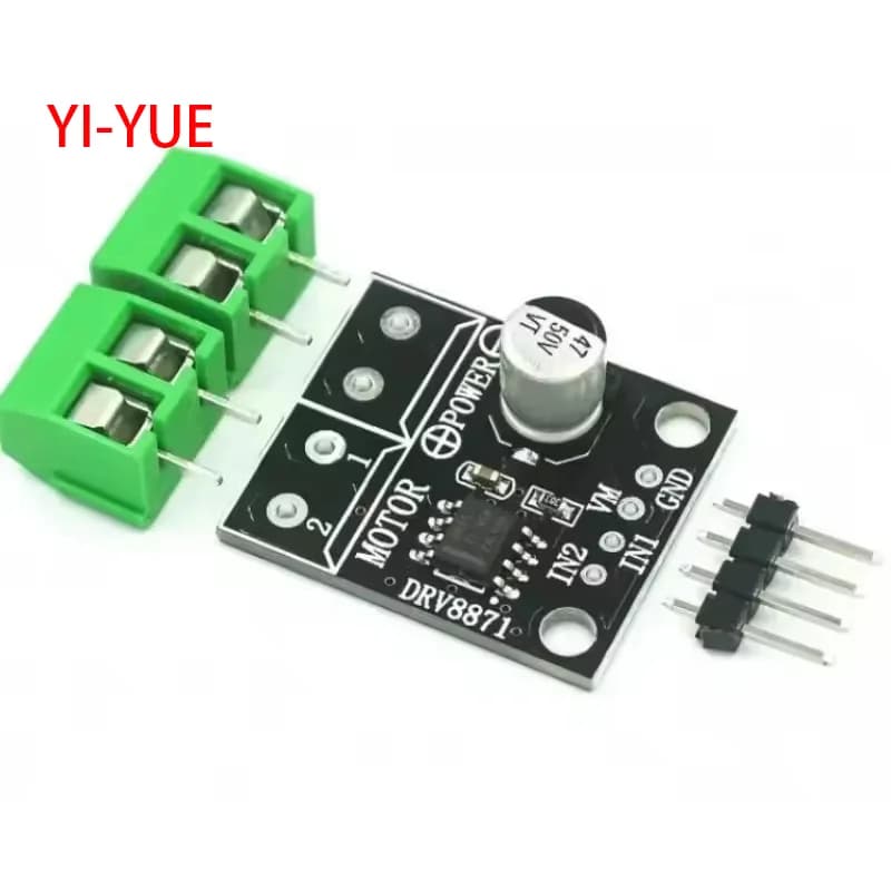 DRV8871 H-Bridge Brushed DC Motor Driver Breakout Board For Arduino PWM Control 3.6A Max Internal Current Sense 6.5V To 45V