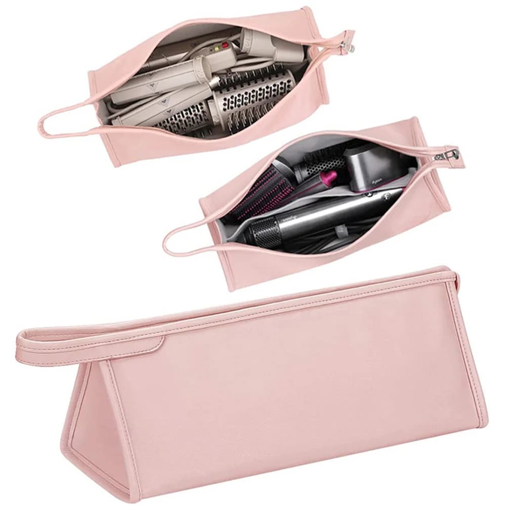 PU leather hair dryer travel case for Dyson/Airwrap Styler/Shark Flexstyle portable that transports supersonic hair dryer