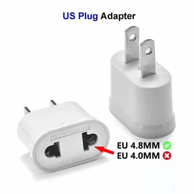 Universal Travel Adapter, US EU AU to US/JP Plug Adapter, All in One Power Outlet Converter for Worldwide Travel Charging