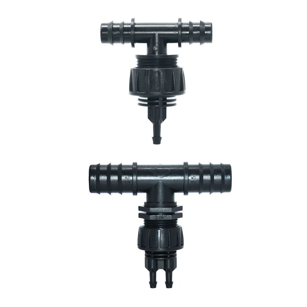 Tubo di plastica da 1/2 "a 8mm 10mm connettore dell'acqua a t che fa riferimento a gomito Rwater tubo flessibile Splitter raccordo del sistema di irrigazione a goccia