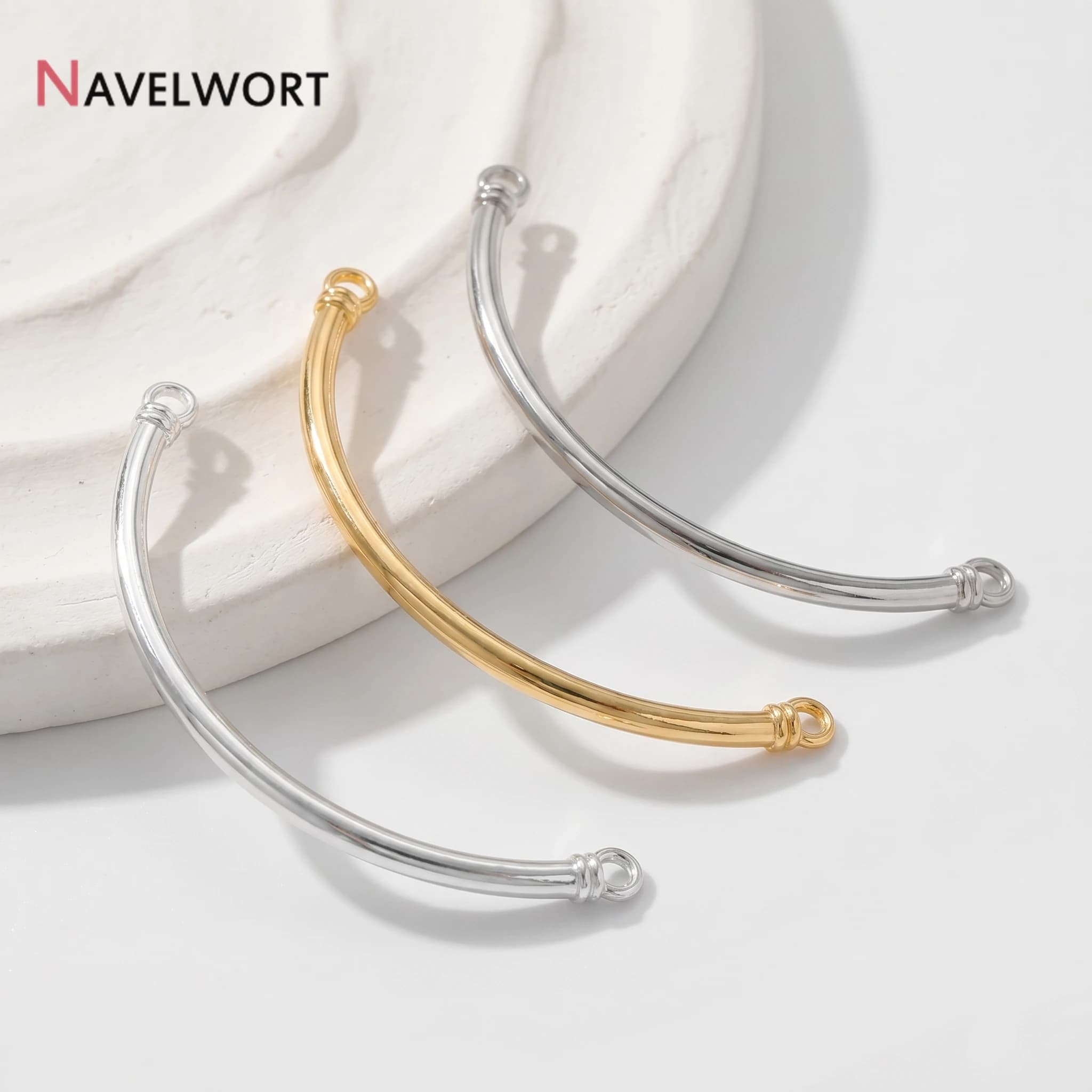 Connettore per bracciale placcato oro 14 carati, accessorio per la creazione di bracciali, connettore per gioielli, accessori per gioielleria
