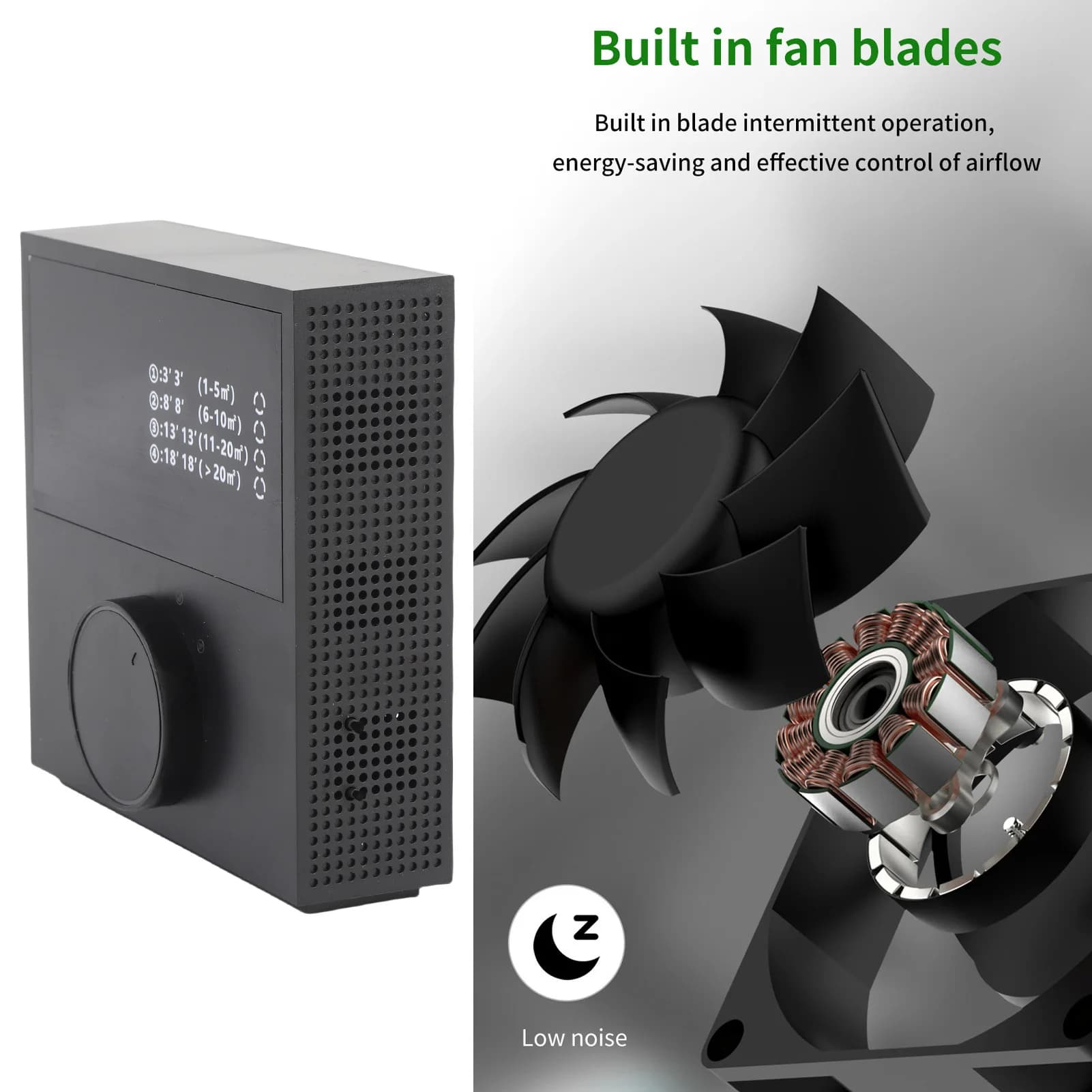Purificatore d'aria da parete ricaricabile USB Filtro agli ioni negativi 2 in 1 Piccolo filtro dell'aria da tavolo per l'home office Pet Friendly