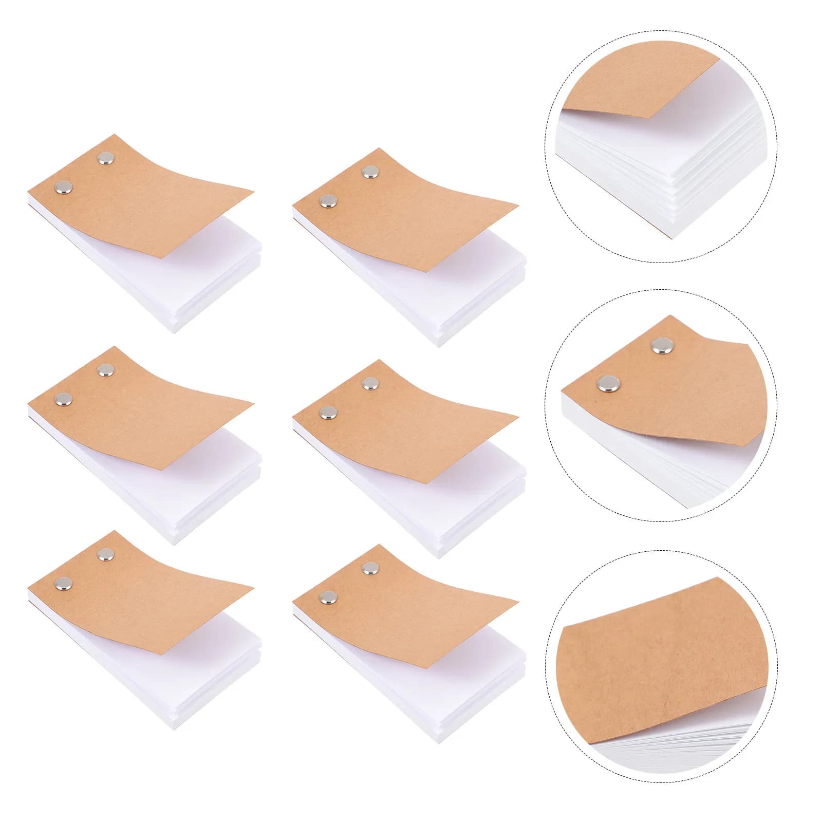 6Pcs Portable Sketch Pad Premium Flipbook Drawing Paper Set for Animation Art Creative Drawing Supply Pocket Sized Flat Lay