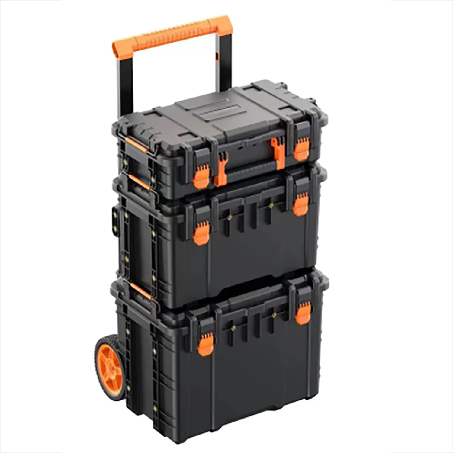 ,Miglio diSet Valigie Combined Tool Holder Vertak 3 in 1 with Removable Handle and Wheels, Stackable