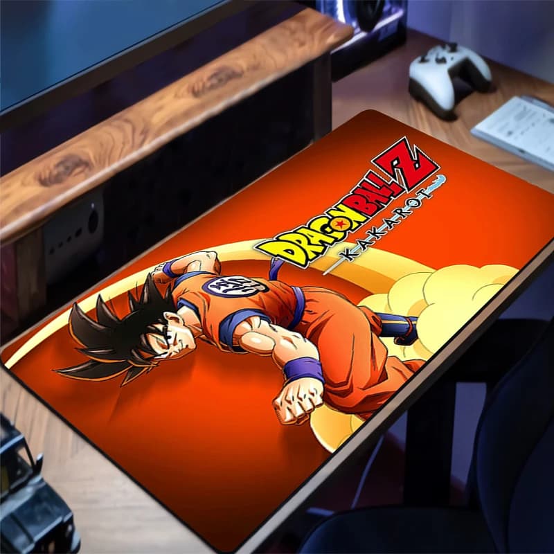 Tappetino per Mouse DBZ Dragon Ball 90x40cm Accessori per Gaming Anime Grande Tappeto Gamer XXL Tappetino per Tastiera Computer in Gomma Tappetino da Scrivania Mousepad