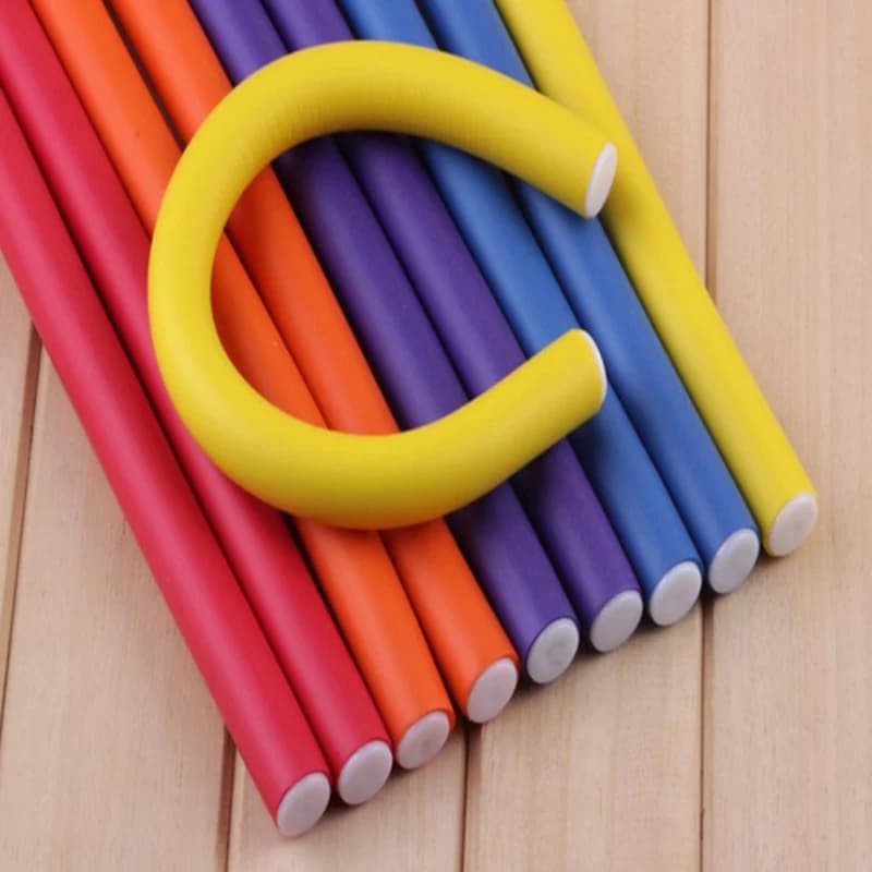 10 pcs Snail Snake Sponge Flexible Curling Auction Bigodini Hair Makers Foam Soft Bendy Twist Rocks FAI Rollers From You Tools For Styling