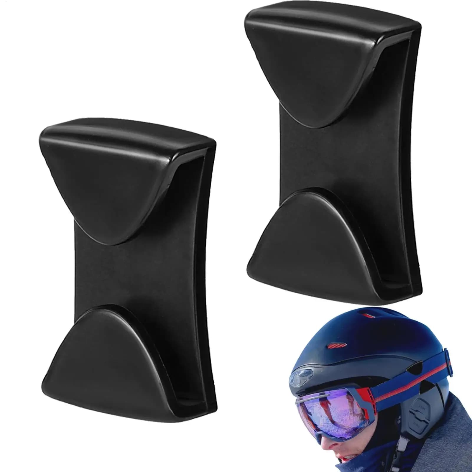 2 Pezzi Clip per Occhiali da Sci Antiurto, Supporto Rapido per Occhiali, Clip Laterali di Sicurezza, Fibbie Anti-caduta per Occhiali
