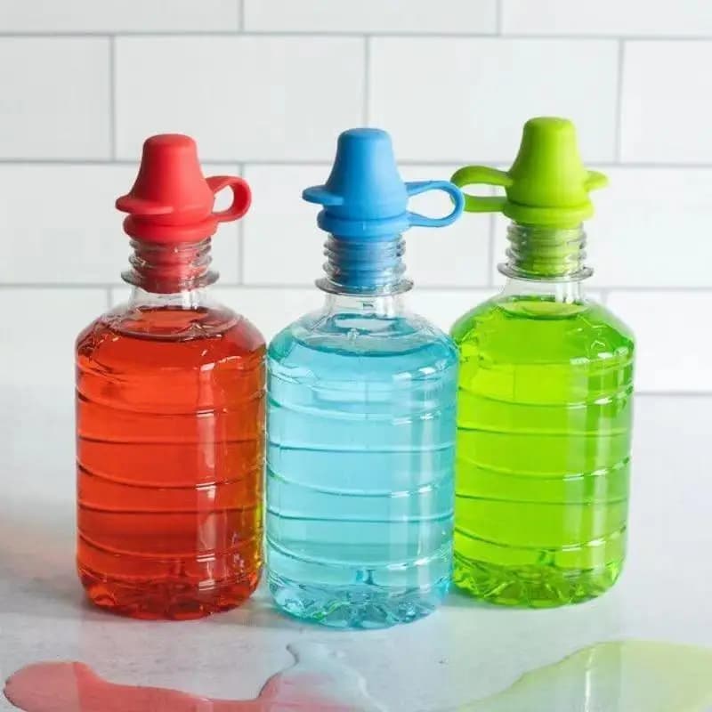 Adattatore per tappo bottiglia anti-goccia con tubo e cannuccia per neonati e bambini, adatto alla maggior parte delle bottiglie, per viaggi e scuola.