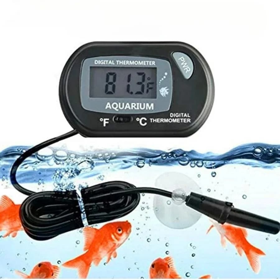 Digital thermometer for aquarium with suction probe Electronic thermometer for aquarium Measuring degrees Celsius °C