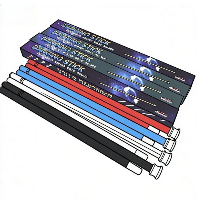 Bacchetta Magica Galleggiante in Alluminio, Bastone Danzante Leggero Senza Corde, Trucco di Magia da Palcoscenico e Strada, Accessorio per Levitazione, 5 Colori