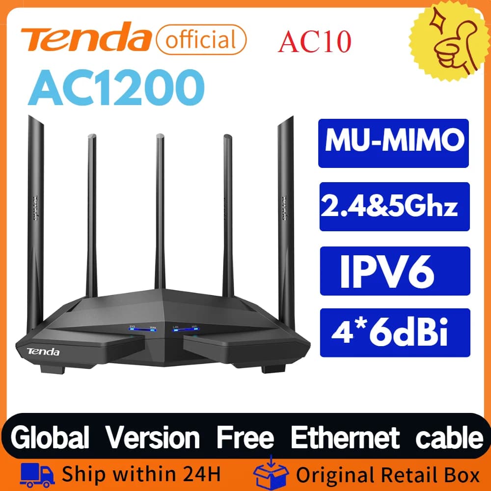 Gara ufficiale AC10 ROUTER GIGABIT versione 2.4/5GHZ WIFI 1167MBPS WIFI ripetitore WIFI 128MB DDR3 HIGH GAIN 4 ANTENNAS NETWORK EXTENDER