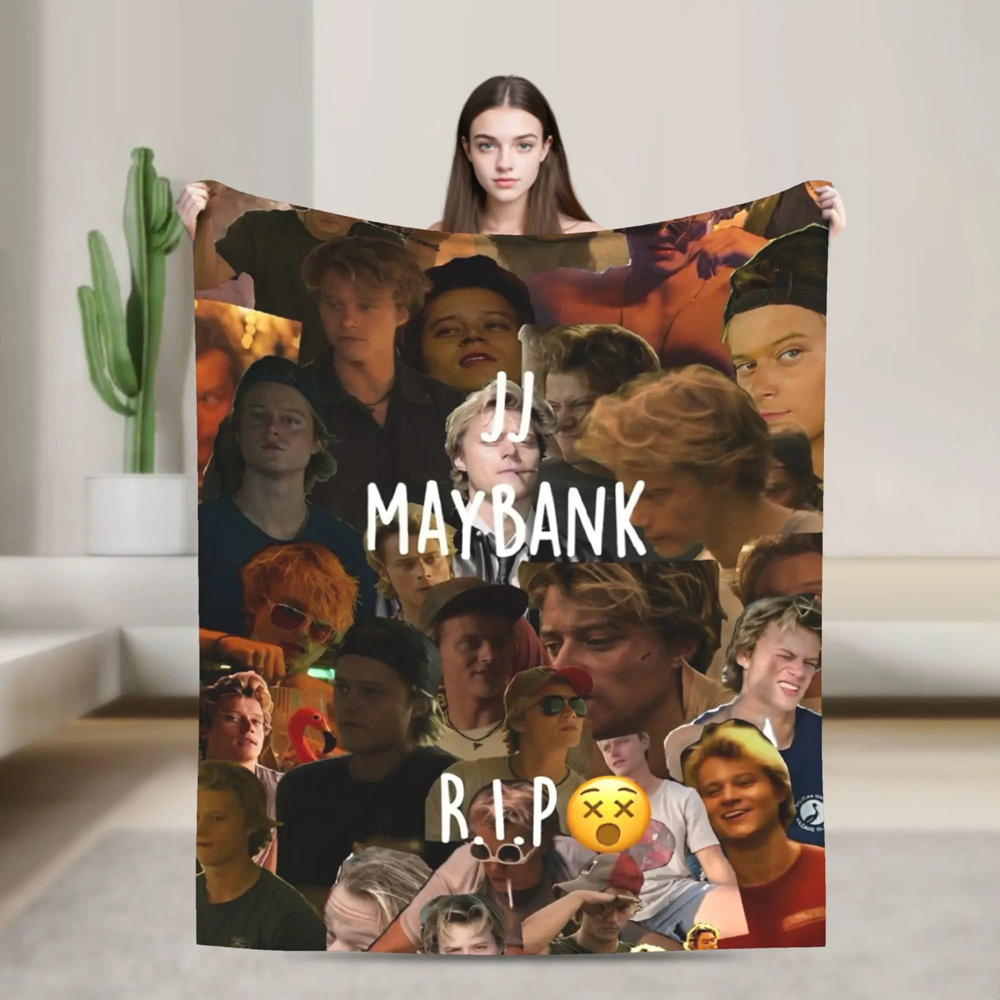 JJ Maybank Blanket Rudy Pankow Decorative Flannel Throw Blanket For Couch Bed Warm Custom Quality Bedspread Gift