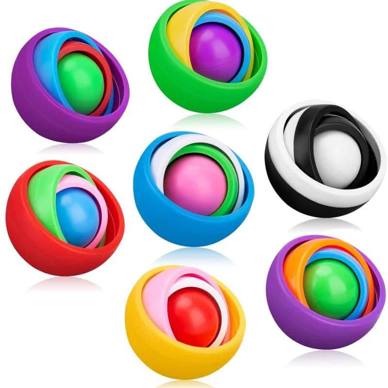 Fidget Toys Spinner Gyro Ball Infinite Flip Giocattolo di decompressione ADHD Autismo Giocattolo antistress per bambini Adulti Bomboniera Regalo