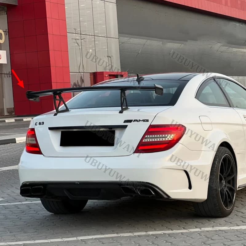 C CLass W204 C63 Coupe For C63 C63 2/4 DOOR 2007-2014 Rear Trunk Spoiler Wing Top Tail Lip Spoiler Diffuser Auto Parts