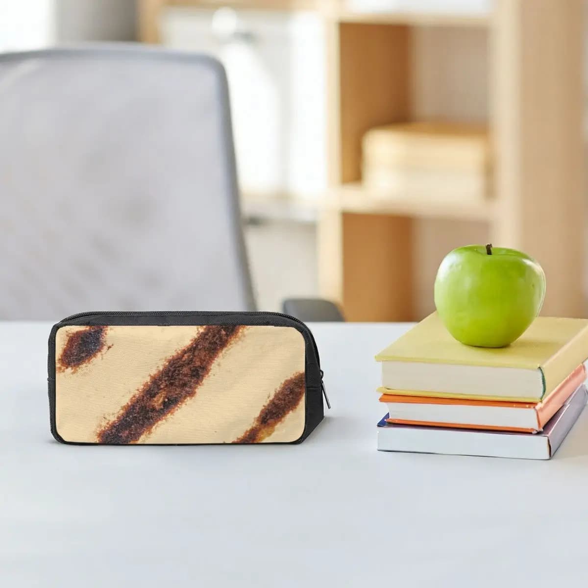 Astuccio per matite a forma di Arepa venezuelana grigliata, regalo per studenti, portapenne di grande capacità