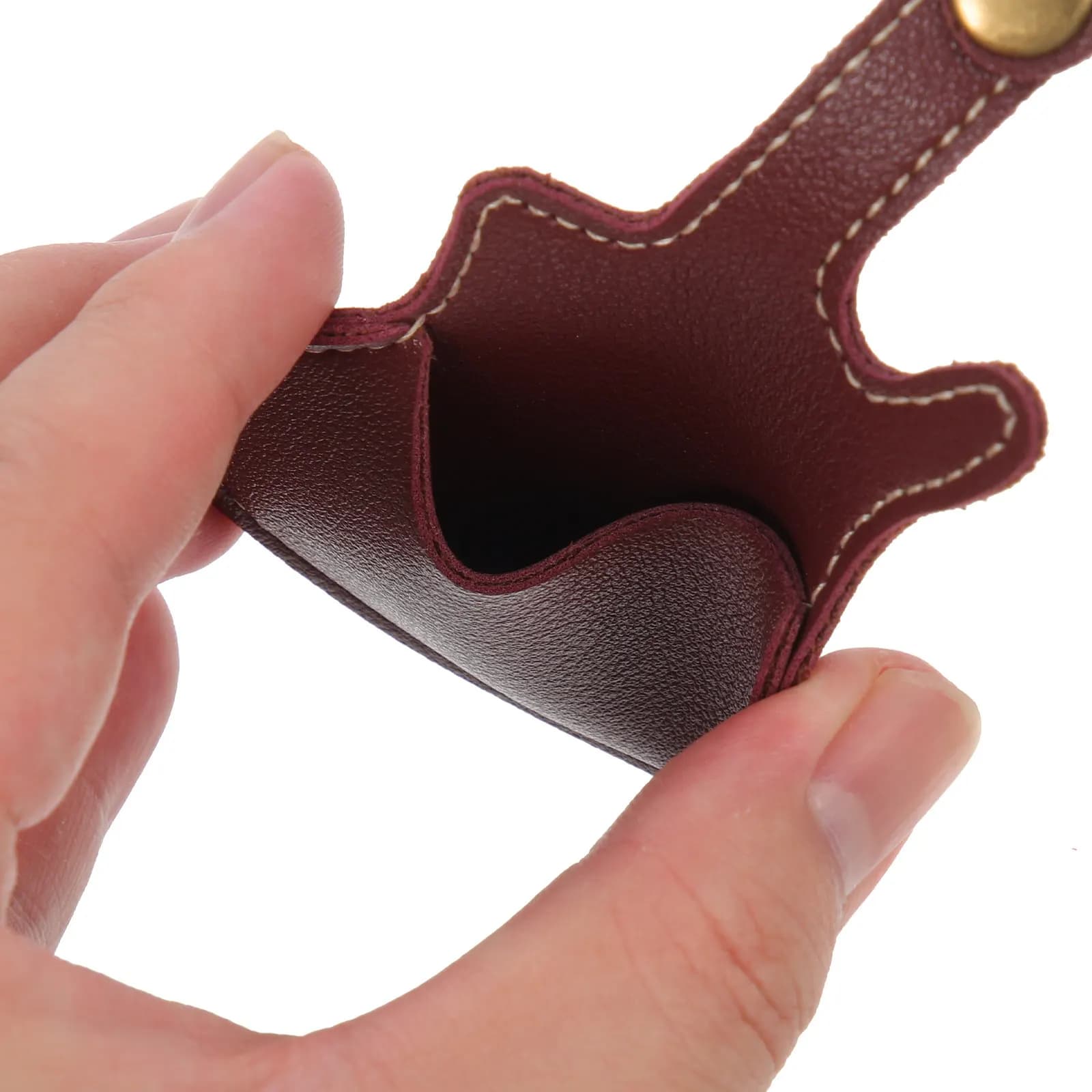 2Pcs Guitar Pick Bag Portable Premium Storage Case Guitar Shaped Plectrum Holder Capo Storage for Musical Instruments