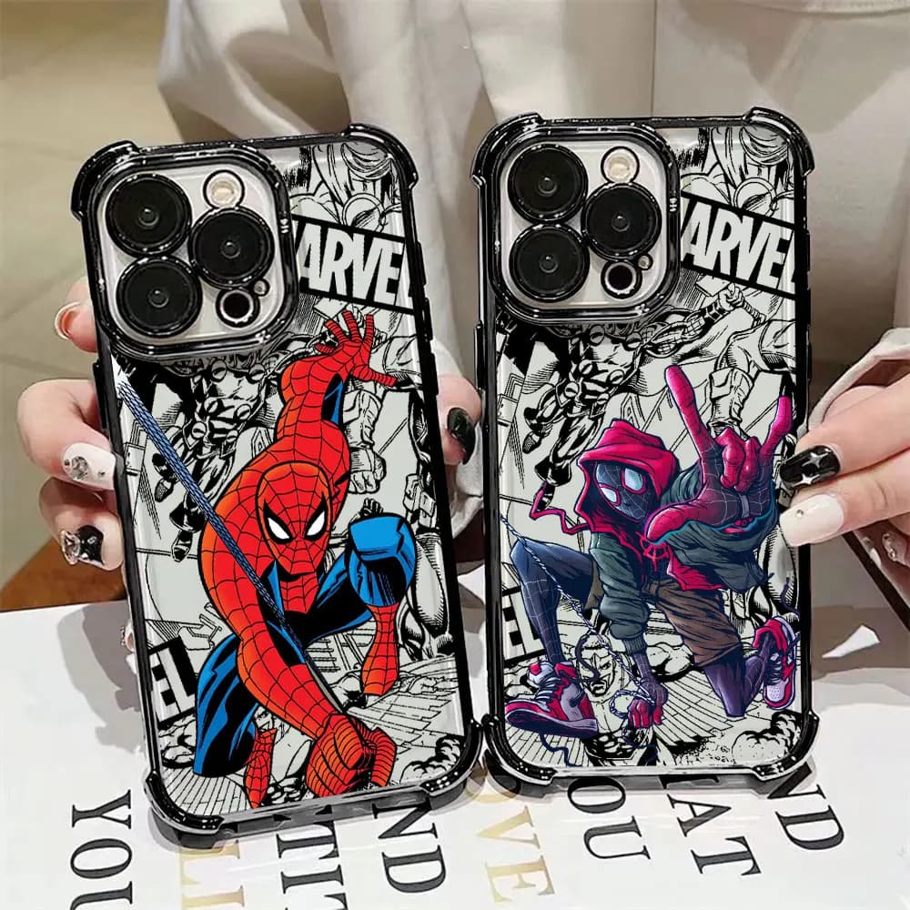 Cover per Samsung Galaxy A57 A37 A17 A07 A56 A16 A26 A06 A36 A55 A35 A25 A15 5G A14 34 A52 A53 A54 con Motivo Eroi Marvel