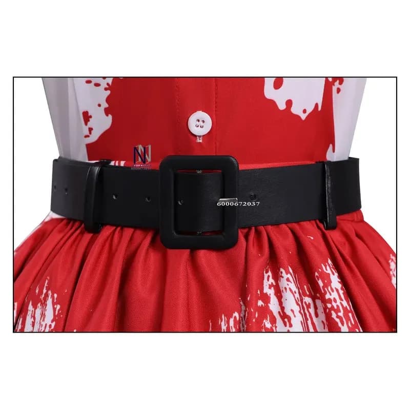 Costume Cosplay Anime Nanno dal Film/TV 'Girl From Nowhere: The Reset', Abito Ombre Rosso e Bianco per Donna