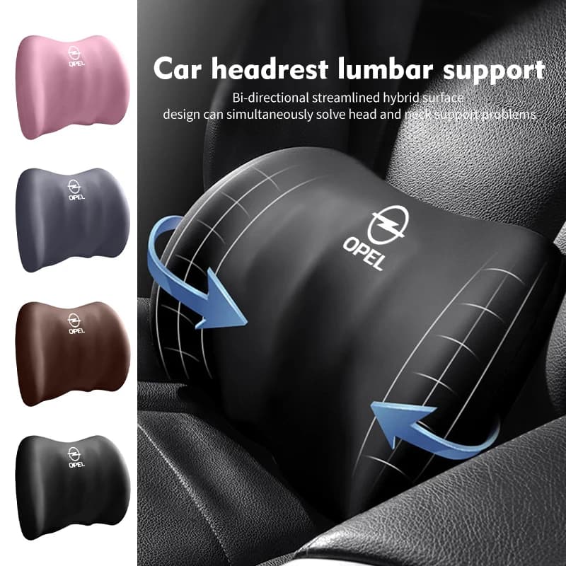Car Pillow Protection Backrest Cushion Lumbar Headrest Support For Opel Zafira Meriva Mokka Vivaro Vectra Antara Ampera
