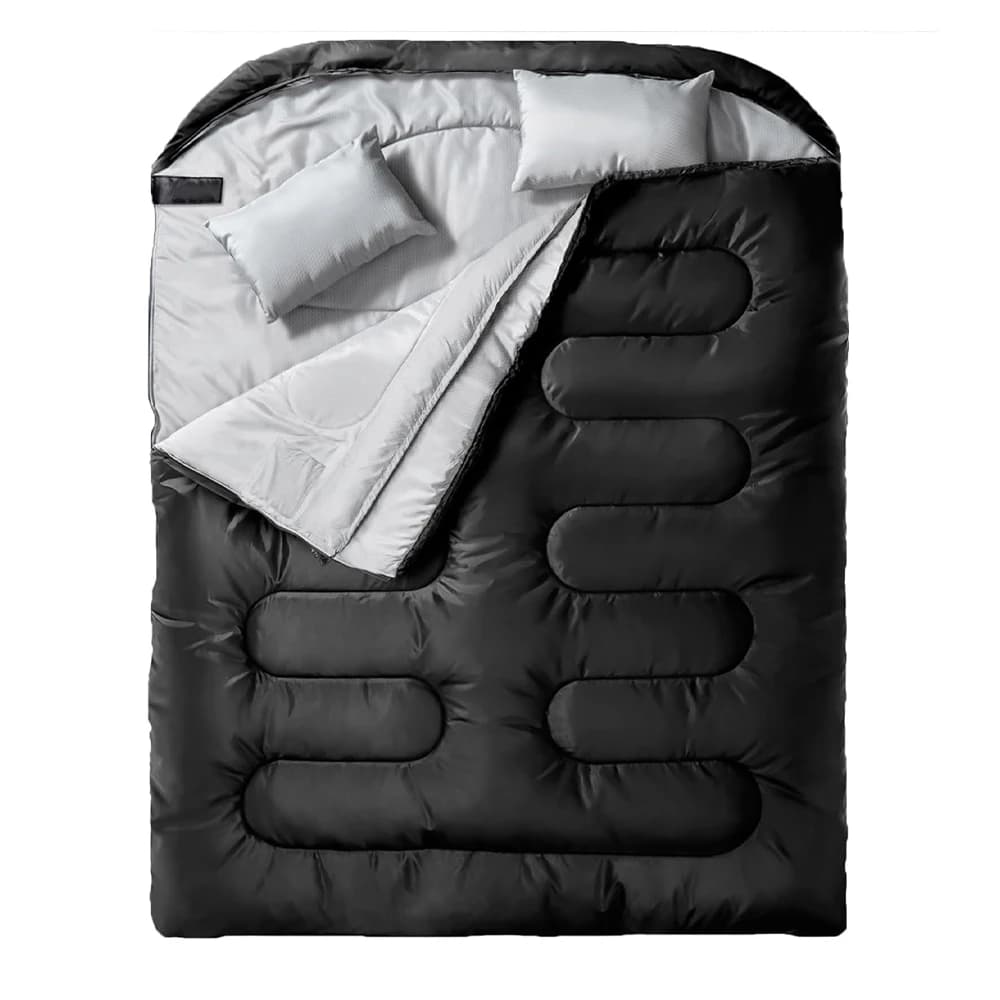 Detachable Adult Double Sleeping Bag Thickened Waterproof Cold Resistant for Camping Autumn Winter