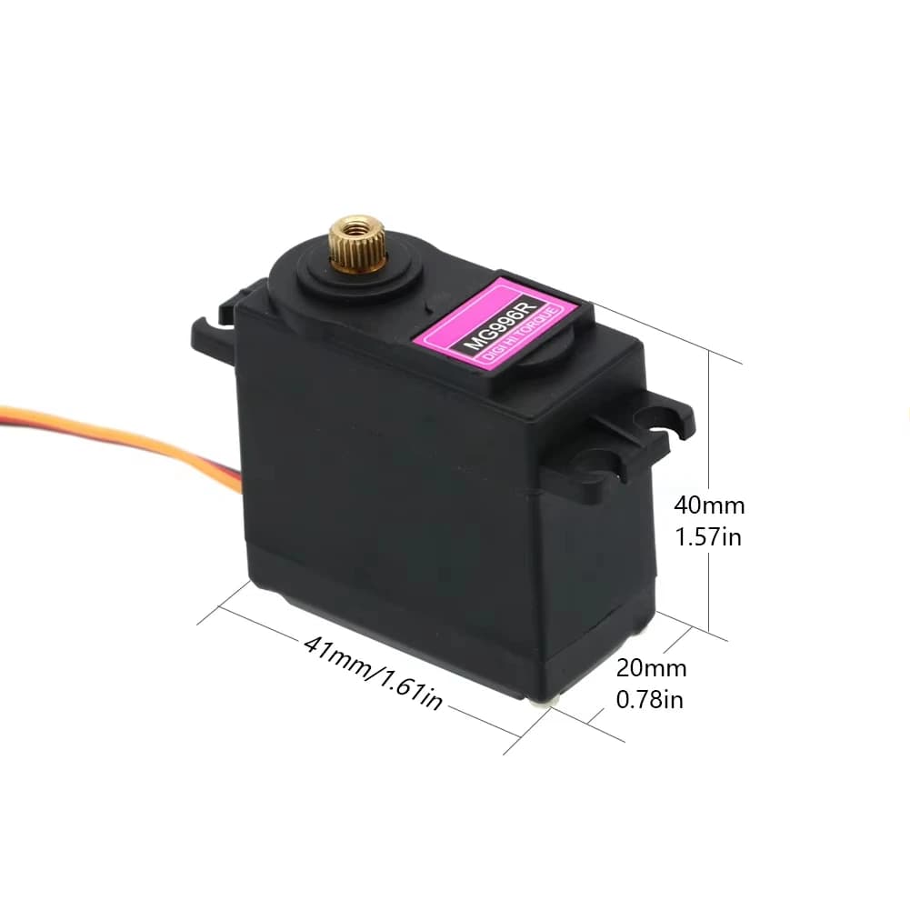 Mitoot MG996R Servomotore Digitale RC con Ingranaggi in Metallo ad Alta Coppia per Aeroplani, Elicotteri, Auto e Barche RC