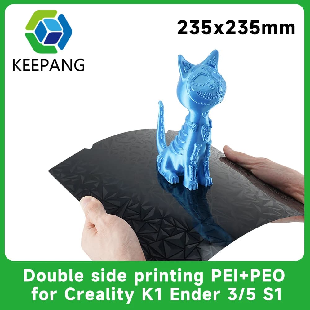 For creality k1 New PEO+PEI Sheet Double Side Heat Bed 235X235mm PEI Magnetic Base Build Plate Ender 3 S1 /S1 Pro/Ender 5 S1