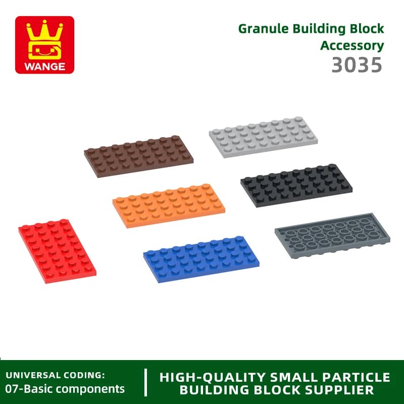 Wange 23 Pz/lotto 3035 Mattoni Sottili 4x8 Punti Building Blocks Moc Accessori di Colore Compatibile con Mattoni FAI DA TE Per Bambini Giocattolo di Montaggio