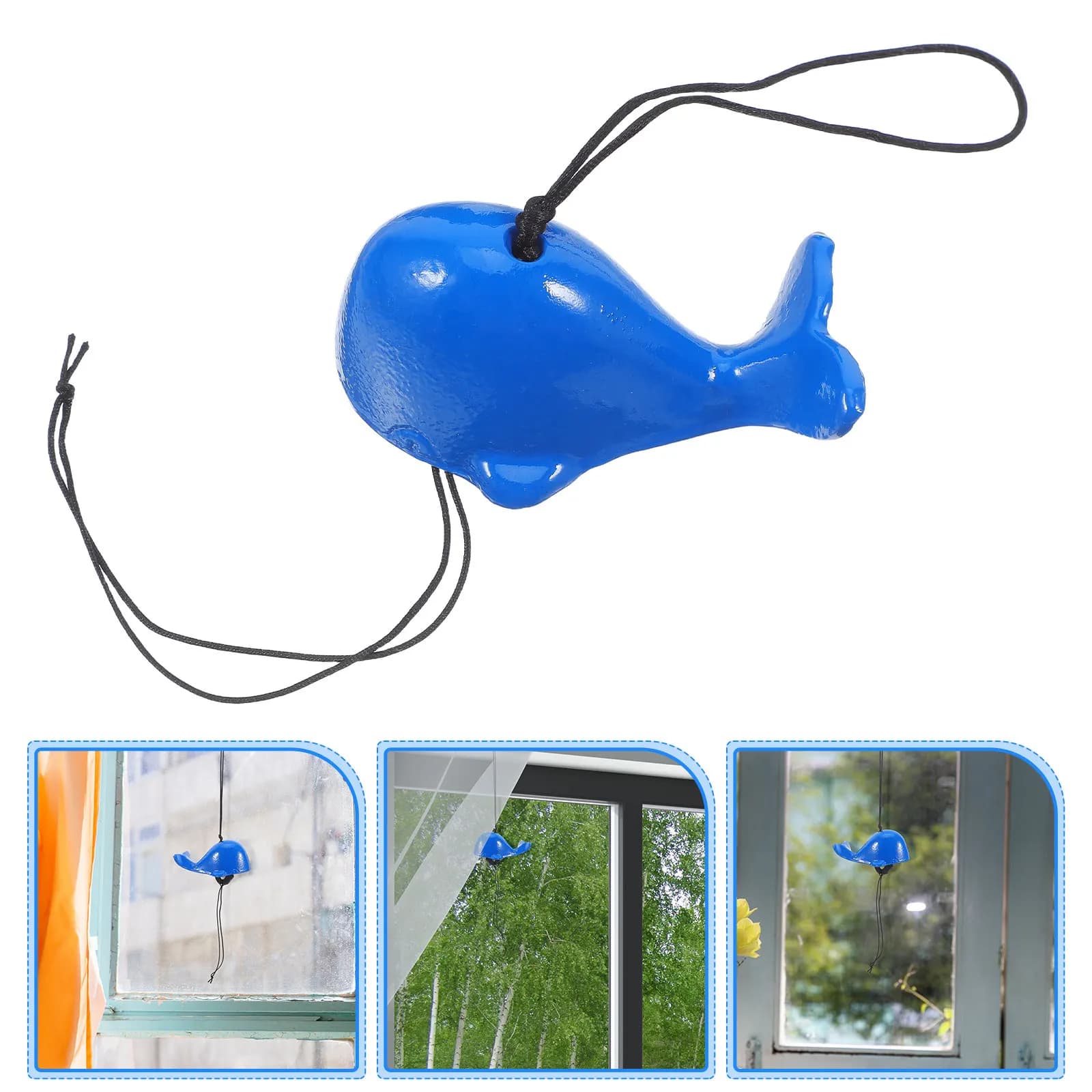 Japanese Wind Chime Whale Motif Cast Iron Retro Bell Pendant Garden Ornament Balcony Outdoor Hanging Decoration Calming