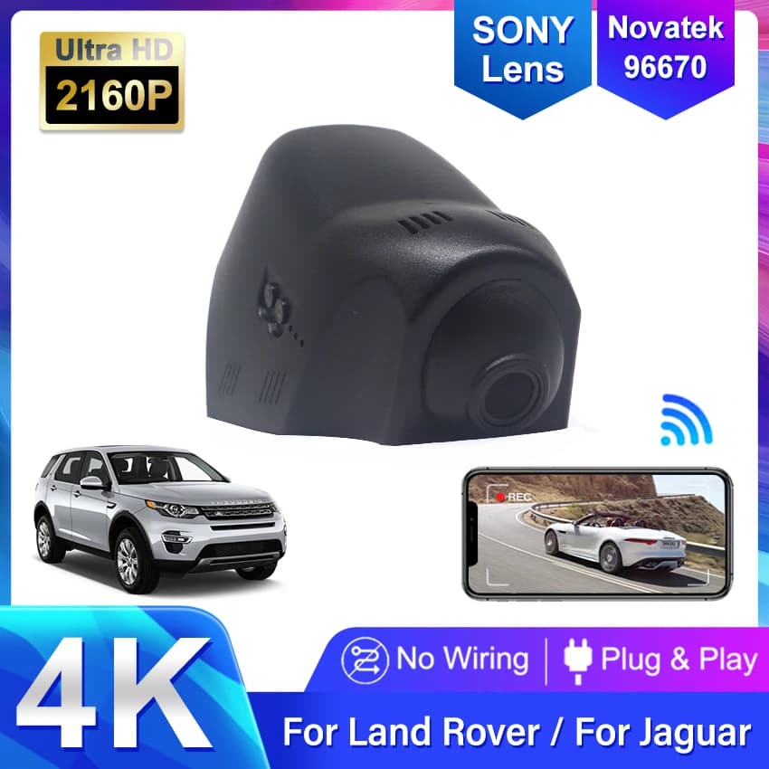 4K 2160P Plug and play Car DVR Video Recorder Dash Cam Camera For Land Rover Range Rover VelarJaguar XJ XJL E-PACE 2018-2021