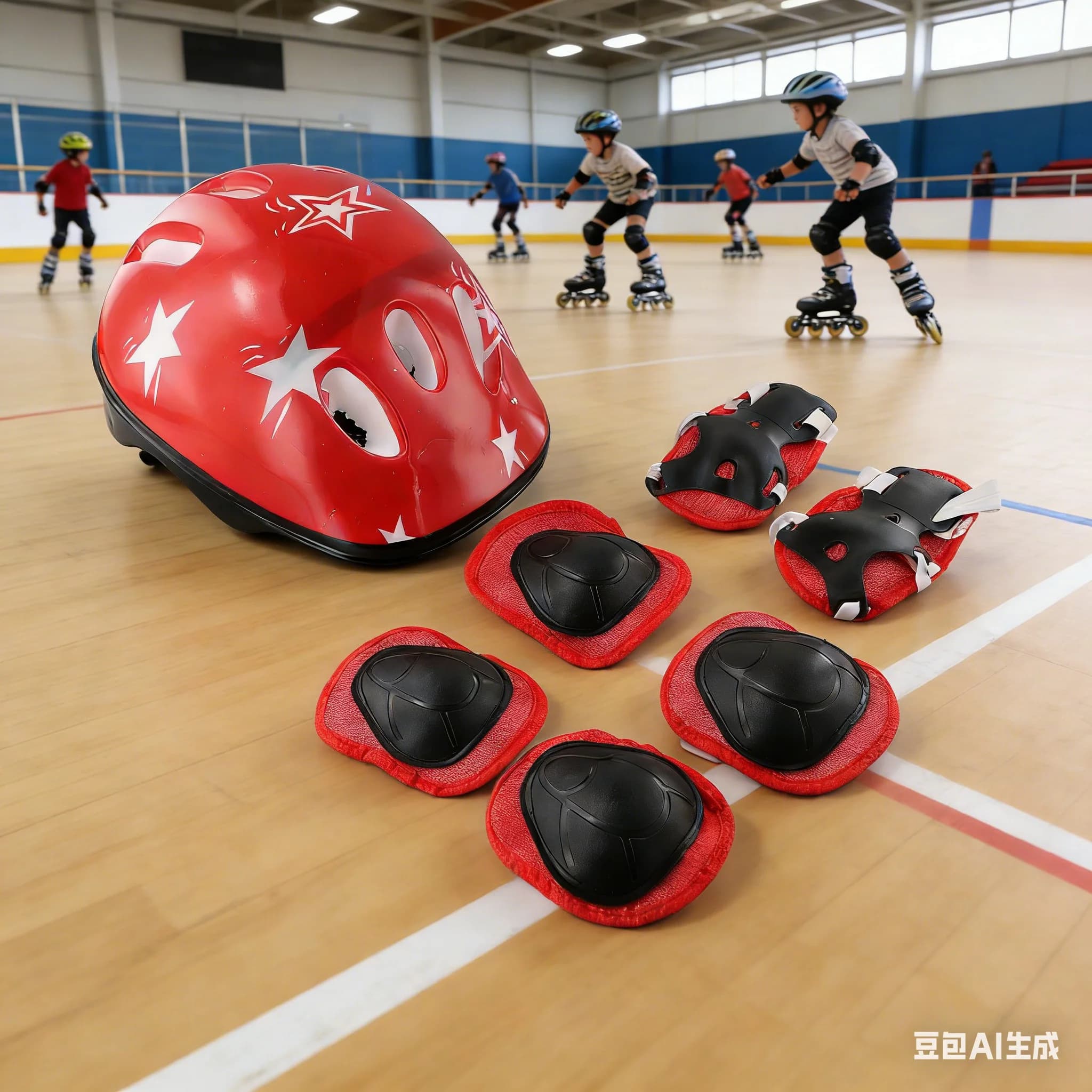 Kit casco da pattinaggio 7 in 1 per bambini, casco e protezioni per ginocchia, gomiti e polsi, per bambini dai 5 ai 16 anni, accessori per attrezzatura protettiva da ciclismo