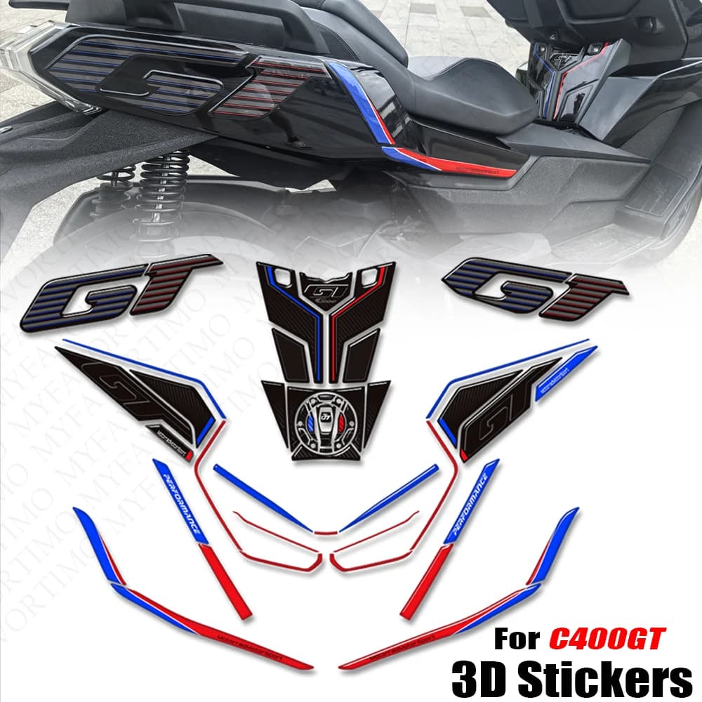 C 400 GT Decals For BMW C400GT C400 Scooter Motorcycle Fuel Tank Cap Body Fairing Fender Wind Deflector Handshield Stickers