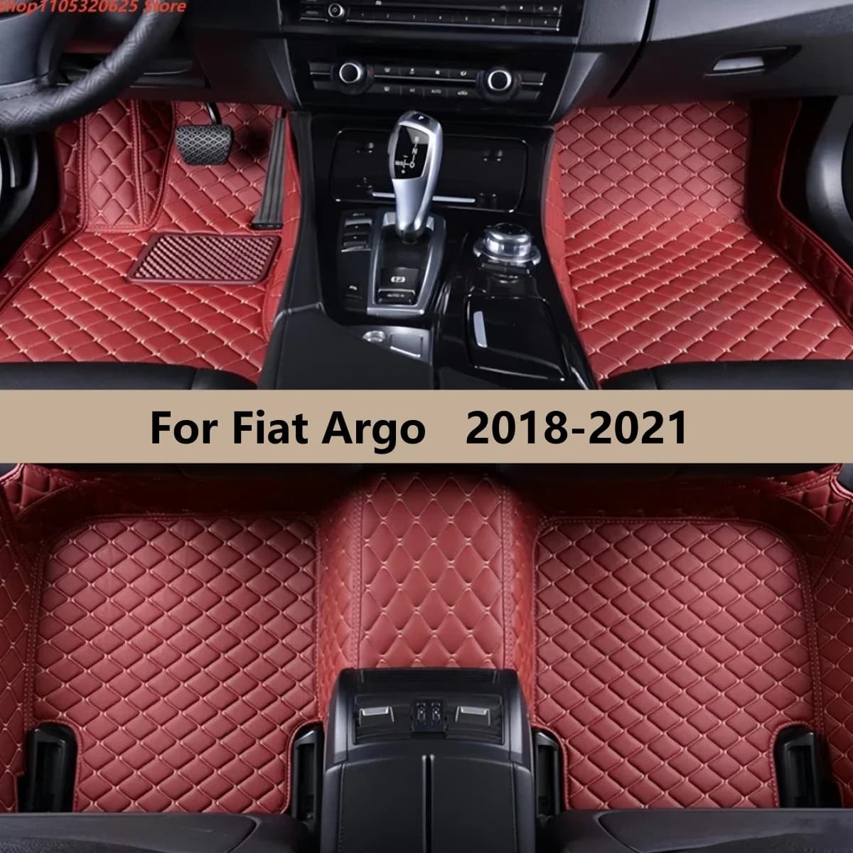 Tappetini per Auto per Fiat Argo 2018 2019 2020 2021 Impermeabili Copri Pavimento Accessori Auto