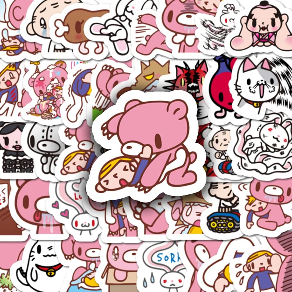40 pezzi Cartoon Gloomy Bear & CHAX ALLSTARS adesivi decalcomanie per laptop frigorifero notebook diario divertente decorazione adesivo giocattoli per bambini