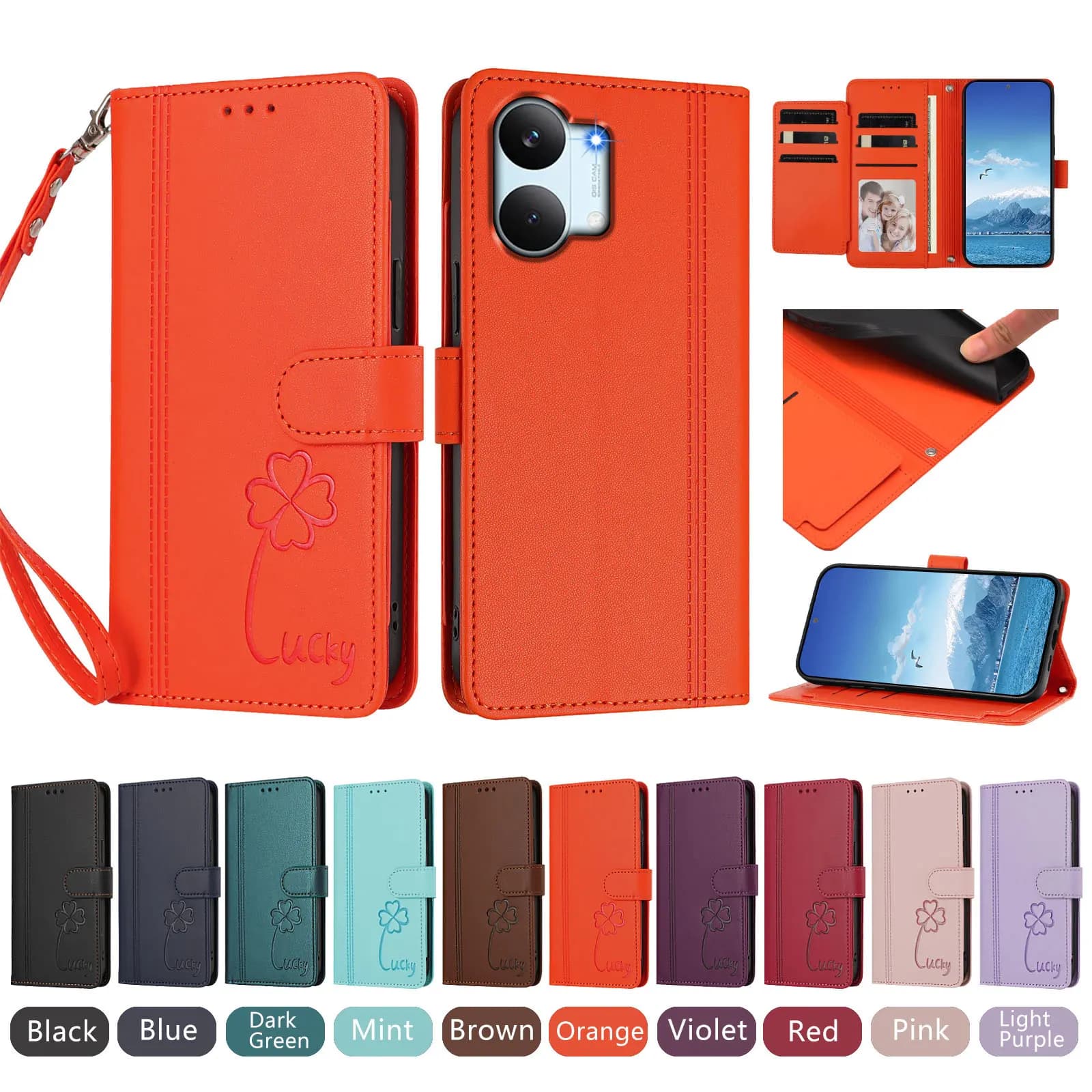 Luxury 9 Card Slots Flip Phone Case For Xiaomi Poco X8 Pro X8 Pro Max X7 X6 Neo X5 X4 X3 Pro X4 GT NFC Book Wallet Leather Cover